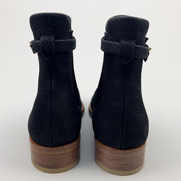 Louis Vuitton Chelsea ankle boots LV buckle navy blue nubuck 7 US or 37 EUR - Picture 5 of 14